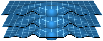 A cross section of a branched spacetime manifold with one fermion